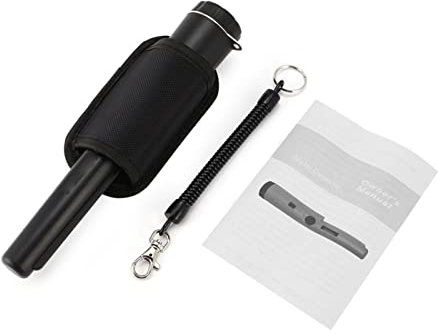 Metall -Pinpointer -Schwingungsschall Empfindlicher Handheld -LED -Schatzminder Zur Metalldetektion (Schwarz)