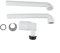 Fauhapyway Válvula de ángulo de apertura rápida de latón Grifo de parada de agua para lavadora, cocina, baño con interfaz G1/2 G3/4 Diseño de montaje en pared (blanco)