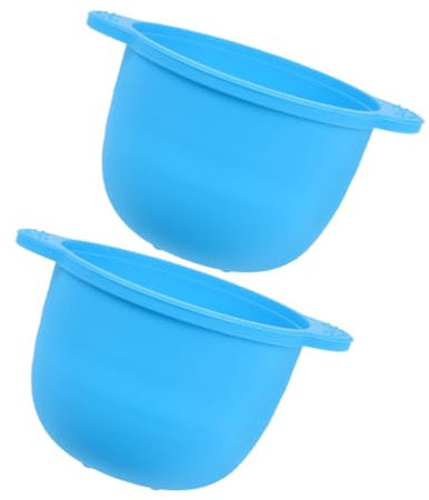 IMIKEYA 2Pcs Silicone Wax Warmer Liner Reusable Wax Pot Replacement for Hair Removal Soft Skin Friendly Bowl with Design Convenient for Home Travel Use