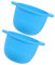 IMIKEYA 2Pcs Silicone Wax Warmer Liner Reusable Wax Pot Replacement for Hair Removal Soft Skin Friendly Bowl with Design Convenient for Home Travel Use
