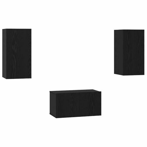 vidaXL Modern Wall Cabinet - Great for Home Storage in the Living Room, Modern Style, Space-saving, with Mounted Shelves and Minimalist Design
