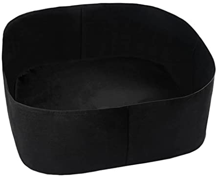 Filz-Pflanztopf für den Außenbereich, Filz-Pflanzbeutel, rechteckiges Hochbeet, Outdoor-Pflanztöpfe, schwarz, rechteckige Pflanztasche