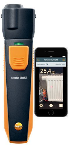 Testo® 805i Thermomètre infrarouge avec un Fonctionnement Smartphone