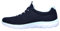 Skechers Women's Summits Sneaker, Navy Pink 01, 4 UK Wide