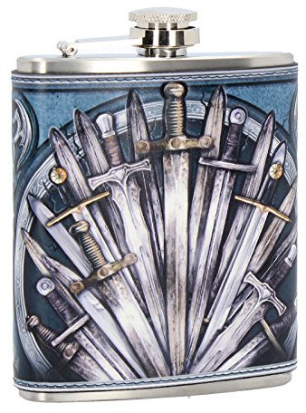 Nemesis Now Sword Hip Flask 13cm Blue