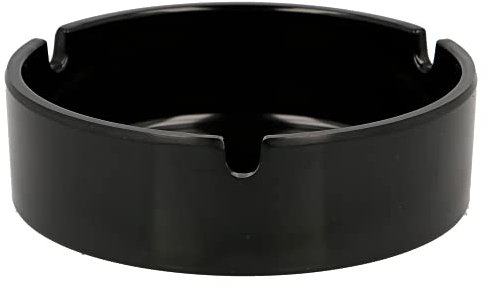 Stor Aschenbecher Melamin, rund, Schwarz (105 x 33 mm)