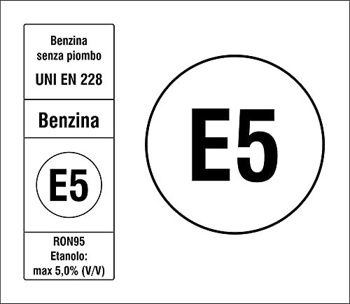 4R Quattroerre.it 6209 Fuel Sticker E5 Petrol 2018, 7.5 x 6.5 cm
