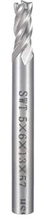 Sourcingmap piatto naso frese CNC router bit 4 flute