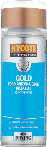Hycote Fast Drying Aerosol Car Spray Paint, Ford Arizona Gold, Metallic, 400 ml