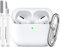 R-fun AirPods Pro Custodia Cover con Portachiavi, Protezione Completa Accessori Pelle Silicone per Donne Uomini Ragazze con Apple 2019 Newest AirPods Pro Case, Bianco