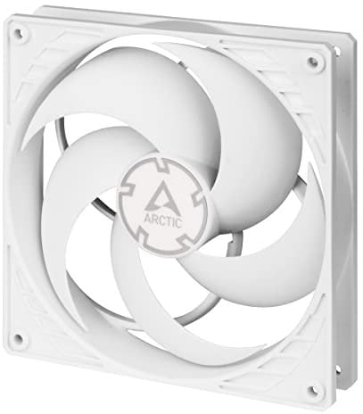 ARCTIC P14 PWM PST - PC Lüfter, 140 mm PWM PST Gehäuselüfter optimiert für statischen Druck, Case Fan mit PST-Anschluss, 200-1700 RPM (0 RPM <5%) - Weiß