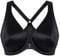 Delimira Women's Front Fastening Bras Plunge Plus Size Underwired Racer Back Unlined T Shirt Bra Black 34H