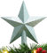 Christmas Concepts® 20cm Glitter Tree Top Star Decoration – Christmas Tree Topper (Mint Green)