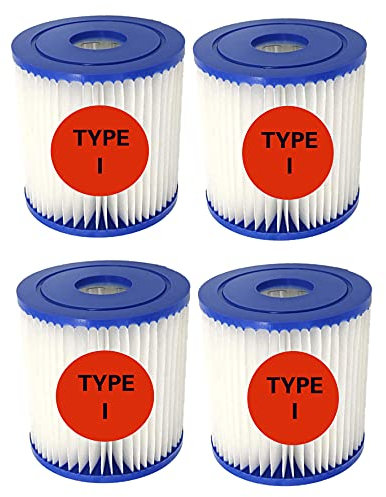 FedAuto Pool Filter Compatible with Bestway Filter Type I 58093,Spa Filter 3.5X3.1 Pool Pump Flowclear 58381 58511e 300/330 Gal/H(220-240 V),(4pack)