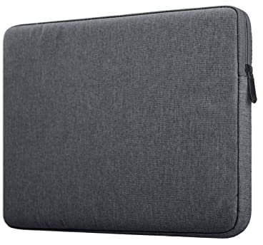 MicaYoung 14 Pulgadas Impermeable Funda Blanda para Ordenador Portátil Sleeve Compatible con Acer ASUS HP Chromebook 14/Samsung Galaxy Book Go 14/EliteBook/Notebook/ThinkBook/MagicBook, Gris Oscuro