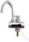 MAUK® Armatur digitaler Wasserhahn | elektrischer Durchlauferhitzer mit LED Temperaturanzeige | Silber