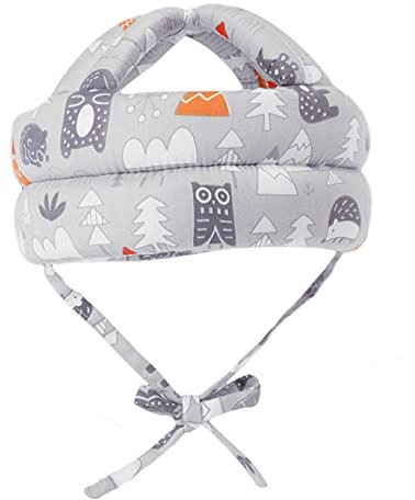 360°Anti-Kollision Baby Helm Kopfschutz Stoßfest Schutzhut Schutzhelm Säugling Kleinkind Kinder Kopfschutzkappe Schutzhut Baumwolle Hut Kopfschutzmütze Verstellbarer Kopfschutz, 6 bis 36 Monate