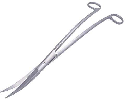 Innotech aquariumschere Aquarium Reinigung wave schere Schwarz Pflanzenschere für Wasserpflanzen (30 CM, Silber)