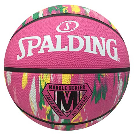 United Sports Unisex – Erwachsene Spalding Marble Sz6 Ball, Pink Rainbow, 5