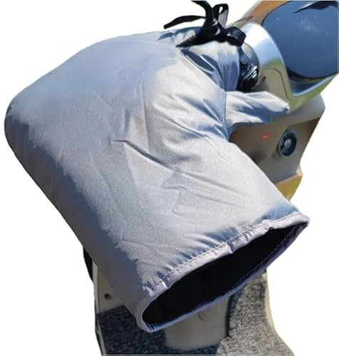 ITODA Unisex Gants de Moto d'hiver Epais Chaud Gants de Guidon de Moto Coupe-Vent Gant de Protection Imperméable Protection Les Mains Manchons Thermiques pour Moto Scooter Vélo Cyclisme