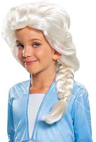 Disney Offizielle Elsa Perücke Für Kinder, Frozen Kostüm Zubehör Mädchen, Einheitsgröße