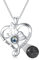 Dorunmo Ich liebe dich Halskette 100 Sprachen 925 Silber Schmetterling Herz Anhänger Halskette Projektion Halskette Damen Schmuck Geschenke für Frau Mama Sie Geburtstag Muttertags