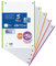 Oxford A4, kariert, perforiert, Nachfüllpackung, 250 Blatt, kariert 5 x 5, 5 lebendige Farben