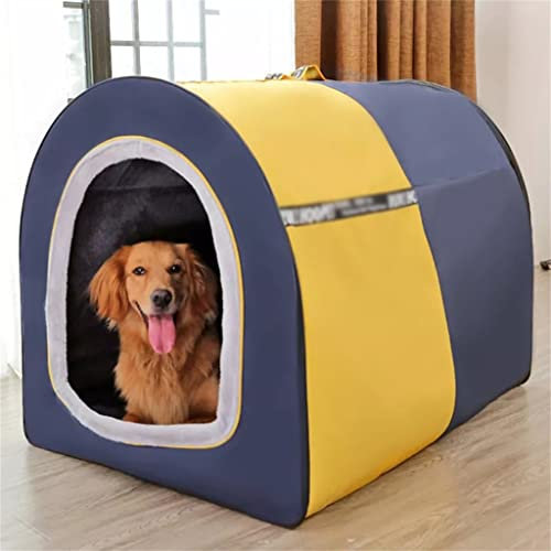 Katzenbett Bettwäsche & Möbel Haustier Hundebett Tragbares Haustier Zelt Klappbett Zwinger Katzen Welpenkäfig Winter Warm Großer Hund Gartenhaus Villa