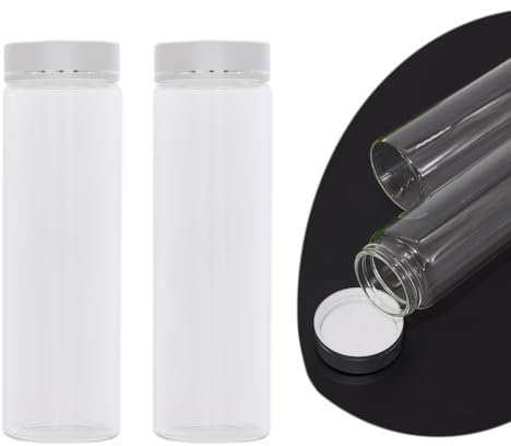 MEETGIFT 2pcs 200ml Einmachgläser mit deckel gläser mit Aluminium-Schraubdeckel für Schönheitsprodukte Haushaltsartikel oder kleine (200ml)