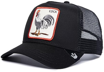 Goorin Bros. Unisex-Erwachsene The Farm Original Adjustable Snapback Trucker Hat Baseballkappe, Ebenholz (der Hahn), Einheitsgröße