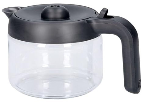LUTH Premium Profi Parts Verseuse en verre avec couvercle compatible Kenwood Kw711539 pour cafetière filtre