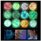 Horuili® Fluorescente Paillettes Gel, 12 Colori Fluoreszierendes Glitzer, Set Glitter Iridescent, Fluorescente Paillettes per Corpo, Viso, Occhi, Capelli, Trucco, Musicali Feste, Halloween, Natale