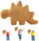 Dino Nugget Kissen, Dino Nugget Kuscheltier, Chicken Nuggets Kissen, Chicken Nuggets Kissen Plüschtiere, Dinosaurier Plüschtier, Dinosaurier Relaxo Plüschtier Geschenk Für Kinder (Stegosaurus)