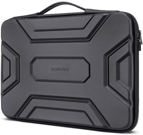 DOMISO 17,3 Zoll Laptoptasche Wasserdicht Schutzhülle Protective Laptop Case Sleeve Stoßfest Laptophülle für 17.3 HP Dell Asus Lenovo Laptop,Schwarz