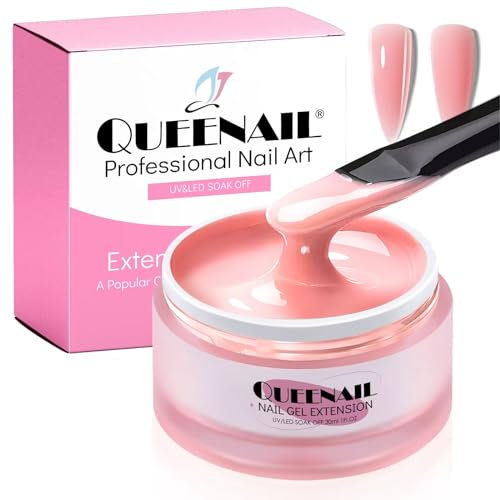 30ml Gel de Construction Rose, Gel Construction Ongle UV,Complet Builder Gels, Gel Construction Ongles pour Allonge et Répare, Nail Art Manucure DIY, Manucure Nail Art Debutant (Rose)