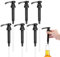 6 Tête De Pompe À Sirop, Coffee Syrup Pump Distributeur Sirop Pompe, Pompe À Sirop À Café Distributeur,Réutilisables Pompe Doseuse pour Cuisines À La Maison Et Cafés (Noir)
