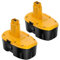 2 x 18 V 5.0 Ah replacement battery for Dewalt 18 V NI-MH battery DC9096 DE9098 DE9094 DE9096 DE9039 DE9503 DW9096 DW9095 DW9098