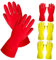 FRCOLOR Gummihandschuhe Für Die Reinigung Rutschfeste Wiederverwendbare Geschirrspülhandschuhe Aus Dickem Und Für Den Haushalt Größe