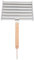 BBQ Hot Dog Griller Edelstahl Hot Dog Wurst Roller Rack mit Holzgriff, Grills Gleichmäßig, Leicht zu Reinigen, Tragbar für Partys, BBQ, Camping (L)