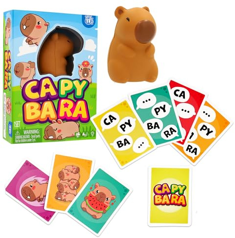Play Fun Capybara Juego de Cartas para familias y Amigos Consigue ser el Que Menos Cartas acumule Familias y Amigos a Partir de 8 años