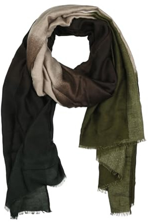 Lumberjack Damen Schal aus weicher Viskose, Ombré-Farbverlauf, elegant & warm, inkl. Geschenkbox