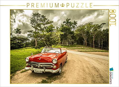CALVENDO Puzzle Retro Auto - Cuba | 1000 Teile Lege-Größe 64 x 48 cm Foto-Puzzle für glückliche Stunden