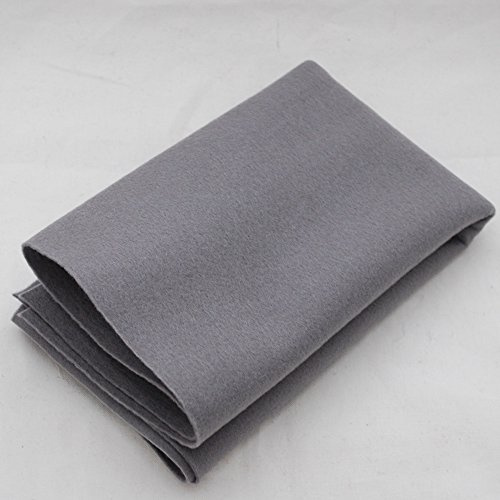 100% Pure Wool Felt Fabric - 1mm Thick - Battleship Grey - 40cm x 50cm