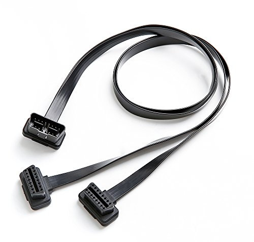bbfly-B4 OBD II OBD2 16 Pin Verlängerung Male auf Dual Female Verlängerungskabel Adapter (30cm)
