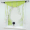 Joyswahl Kleinfenster Voile Fenstergardinen mit Tunnelzug Marie Scheibengardinen BxH 80x80cm Grün 1er Pack