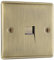 BG Electrical Single Telephone Master Socket, Antique Brass