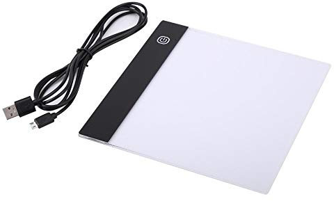 A5 Panneau de Boîte à Lumière à LED Dessin Tablette Tableau deTravail + Câble USB Dessin en Continu Esquisse Animation Stenciling