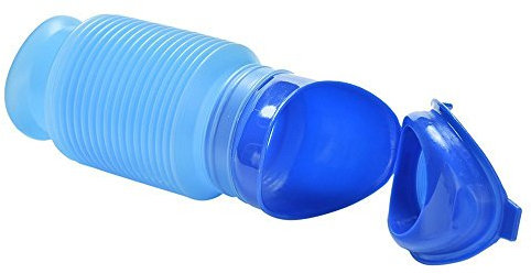 LANGING Portable Toilet Urine Bottle Bag Travel Potty Urine Funnel for Unisex Men Women