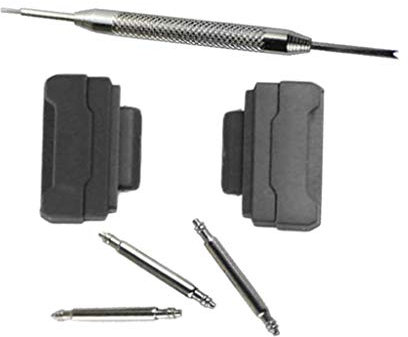 P Prettyia Ersatzriemenadapter für G Shock Serie GA100, GA400, DW5600, M5610, DW6900 Usw. - Schwarz
