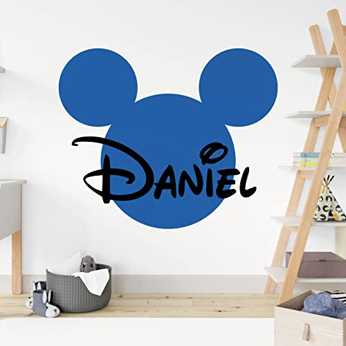 Disney Wandaufkleber mit Micky-Maus-Silhouette, personalisierbar